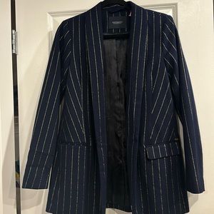Nordstrom navy pin stripe Blazer Suit Jacket Scotch and Soda Size S